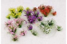 5mm Assorted Flower Tufts x 30