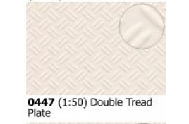 Double Tread Plate in White  (scale  1/50) Scale