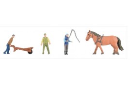 At The Stables Figure Set HO Scale