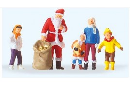 Father Christmas with Children HO Scale 