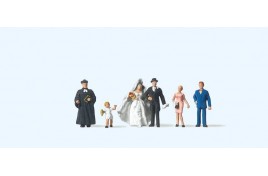 79057 Protestant Wedding Group 6 Figure Set N Scale