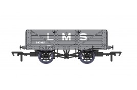 5 Plank Open Wagon – No.247185 – LMS Grey OO Scale 