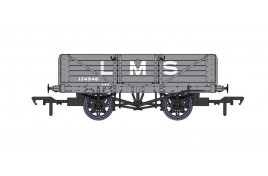 5 Plank Open Wagon – No.134946– LMS Grey OO Scale 
