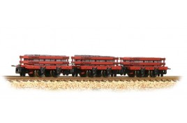 Slate Wagons 3-Pack Red with Slate Load [W, WL] OO-9 Gauge