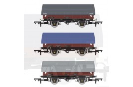 BR Coil A/SFW Steel Wagon TOPS Bauxite - Pack D OO Gauge