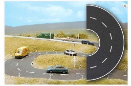 BUSCH 7099 CURVED ROAD Self Adhesive N Scale