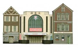 Low Relief Card Kit - Cinema, Post Office & Shop OO Scale