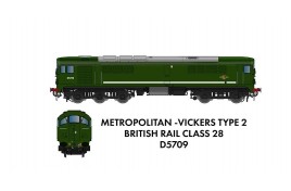 Class 28 D5709 BR Green N Scale 