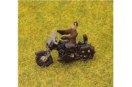 1950'S HARLEY DAVIDSON AND RIDER N Scale