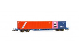 Touax, KFA Container Wagon with 2 Containers - Era 11 OO Gauge 