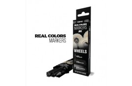 RCM102 AK Interactive WHEELS - SET 3 REAL COLOURS MARKERS