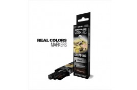 RCM105 AK Interactive CHIPPING - SET 3 REAL COLOURS MARKERS