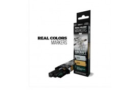  RCM111 AK Interactive WWII AXIS AIRCRAFT SQUIGGLE CAMOUFLAGE COLOURS - SET 3 REAL MARKERS