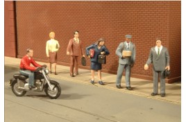 City People with Motorcycle O Gauge