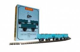 Open Carriage Pack containing 3x Open Carriages (Stephenson's Rocket) OO Gauge 