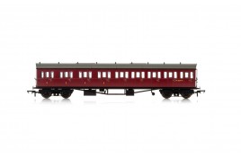 BR, Collett 57' Bow Ended E131 Nine Compartment Composite (Left Hand), W6630W - Era 4 OO Gauge