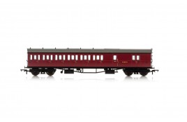 BR, Collett 57' Bow Ended D98 Six Compartment Brake Third (Left Hand), W5507W - Era 4 OO Gauge