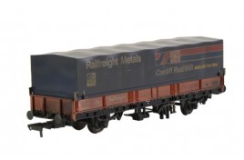 BR SEA Wagon BR Railfreight Red with Hood (Revised) [W] OO Scale
