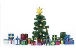 Christmas Tree with Presents HO Scale