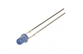 3mm Blue LEDs with Separate Current Limiting Resistors Pack of 5 
