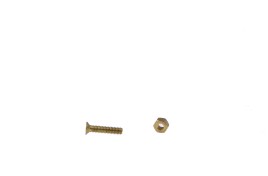 6BA Brass Countersunk Screws & Nuts x 8