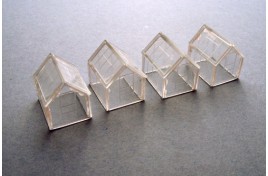 Greenhouses x 4 Plastic Kit N Scale 