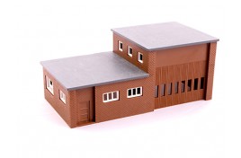 Fire Station & Tower Plastic Kit N Scale 
