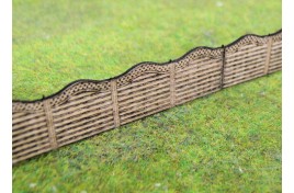 Wooden Fencing with Lattice Top Laser Cut Kit N Scale
