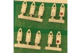 BR Head & Tail Lamps White x 10 OO Scale
