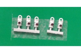 SR Tail Lamps White x 5 OO Scale