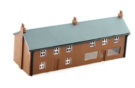 House/Shop Unit with Glazing Plastic Kit N Scale 