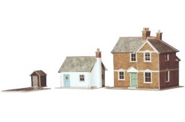 Station Master's House & Crossing Keeper's Cottage Card Kit OO Scale