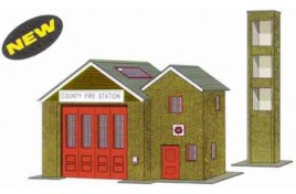 The Country Fire Station Card Kit