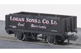 NR-5006 Logan and Sons Coal Merchants  7 Plank Open Wagon - N Gauge