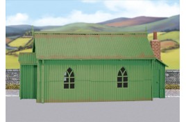 Corrugated Iron Chapel Plastic Kit OO Scale
