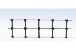 Stanchions Double Rail Plastic Kit OO Scale
