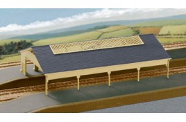 Station Train Shed Plastic Kit N Scale