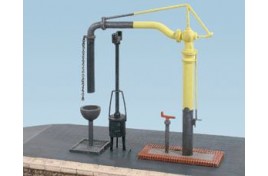 Water Crane & Fire Devil Plastic Kit N Scale