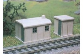 Southern Railway Concrete Lineside Huts x 2 Plastic Kit N Scale