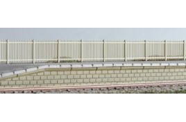 SR Precast Concrete Pale Fencing Straight Sections OO Scale