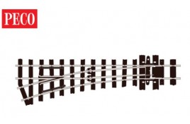 SL-E492 Turnout (Irregular Sleepers), Small Radius, Left Hand OO-9/HOe