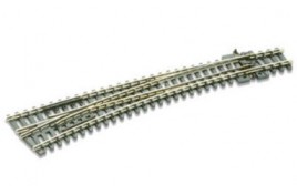 SL-E387 Curved double radius Turnout L/H Code 80 (Electrofrog) N Gauge