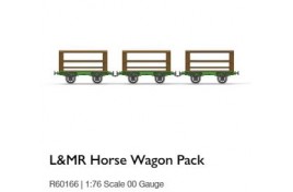 L&MR Stephenson's Rocket Horse Wagon Triple Pack OO Gauge