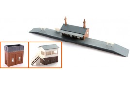 Station Set - Includes Station, Signal Box & Water Tower Plastic Kits N Scale 