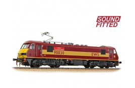 Class 90 90030 EWS Maroon " Crewe Locomotive Works" With Sound Fitted OO Gauge 