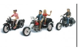 Born to Ride Bikers HO Scale 