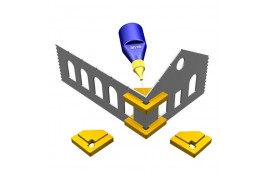 PR-SS-02 Snap & Glue Set Square (2 Magnetic Clamps with 8 Magnets)