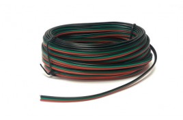 Point Motor Wire (Red/Green/Black) 10m Tripled (14 x 0.15)