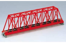 Single Track Truss Girder Bridge 248mm Black N Scale