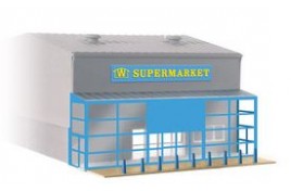 Supermarket Frontage Plastic Kit OO Scale